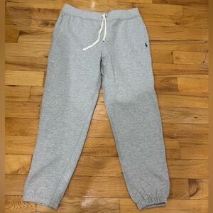 NWT Polo Ralph Lauren Men's Fleece Athletic Sweatpants Gray XL Pants Joggers